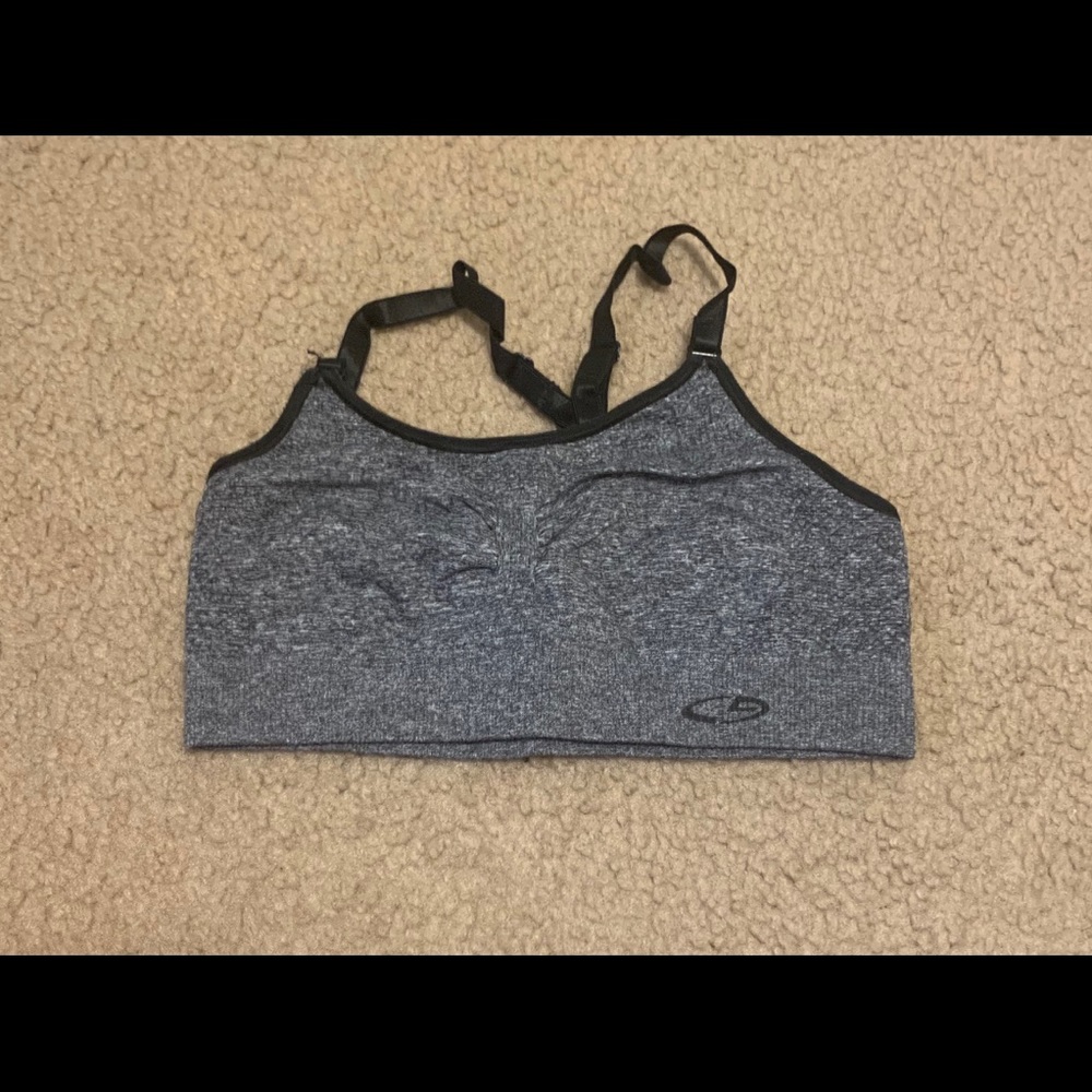 Gray Sports Bra
